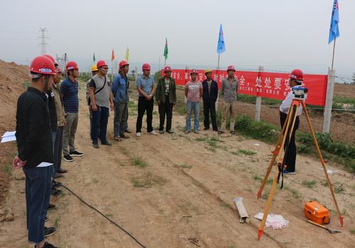 銅川210國道PPP完善項目服務區樁基開工