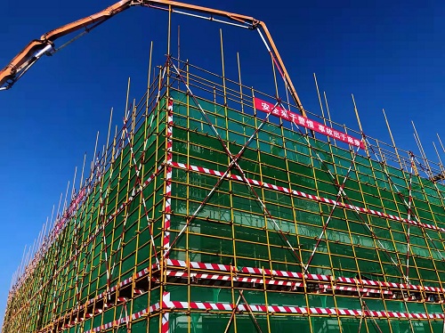 陜煤建設綠宇公司:承建的神渭管運富余煤漿應用工程1#倒班樓順利通過主體驗收