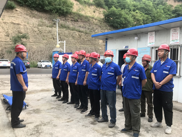 陜煤建設澄合分公司第三安裝隊專培+演練把好施工生產安全關